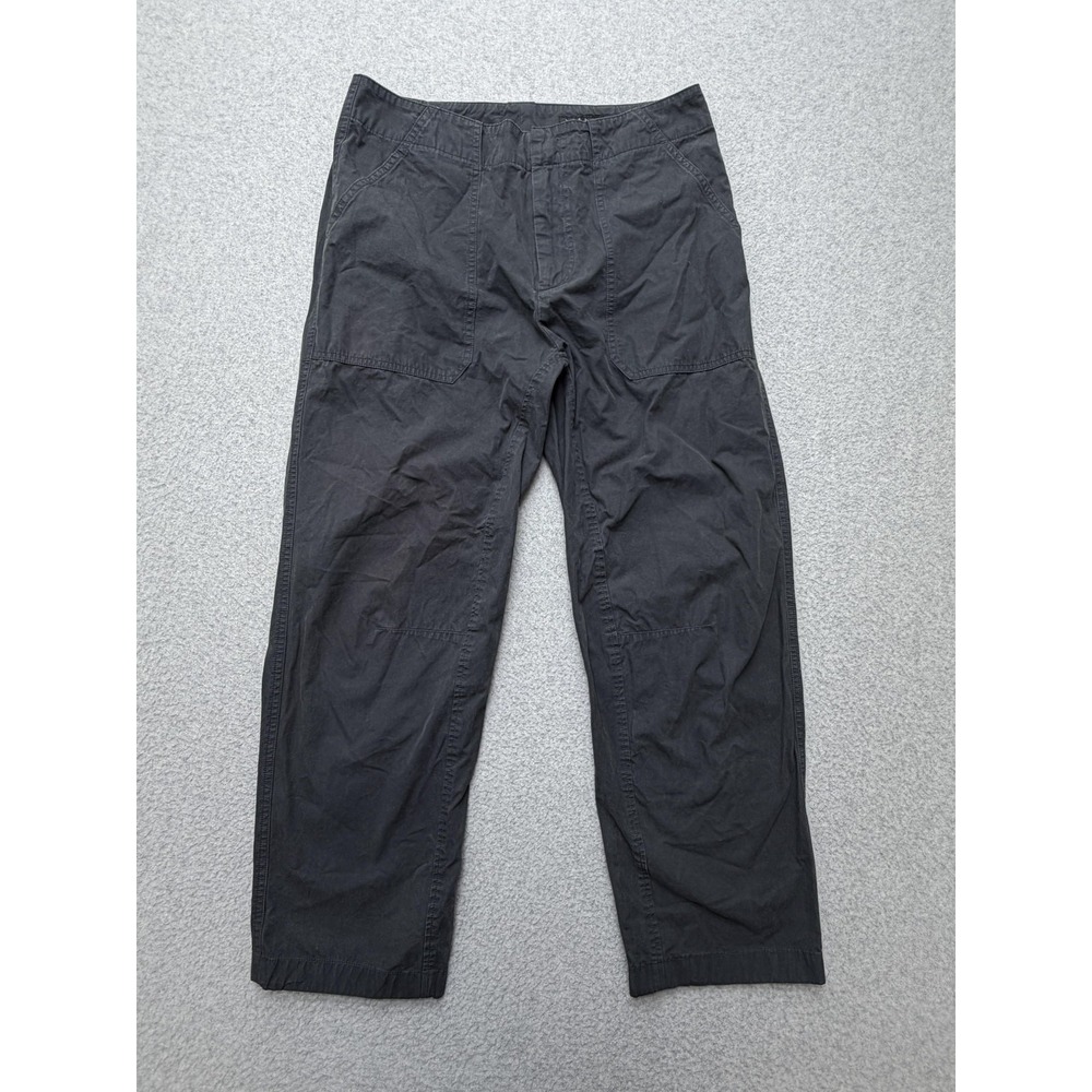 Rag & Bone Pants Womens 4 Gray Twill Capri Straight Leg Crop Casual Pockets